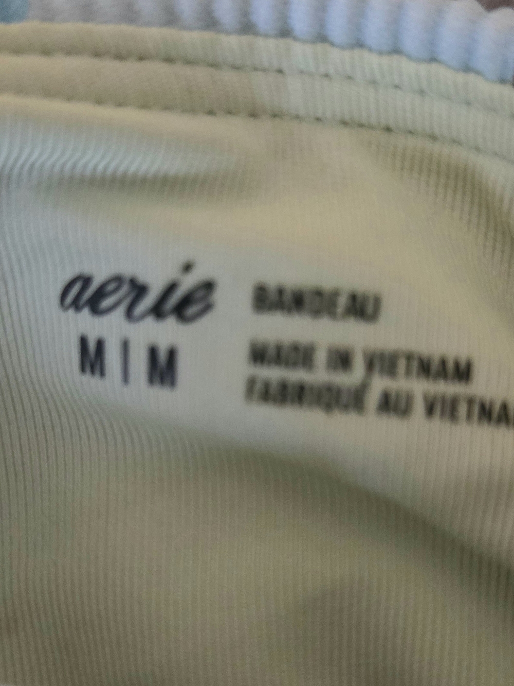 aerie Multi Color Tie Bandeau Top - Picture 3 of 5